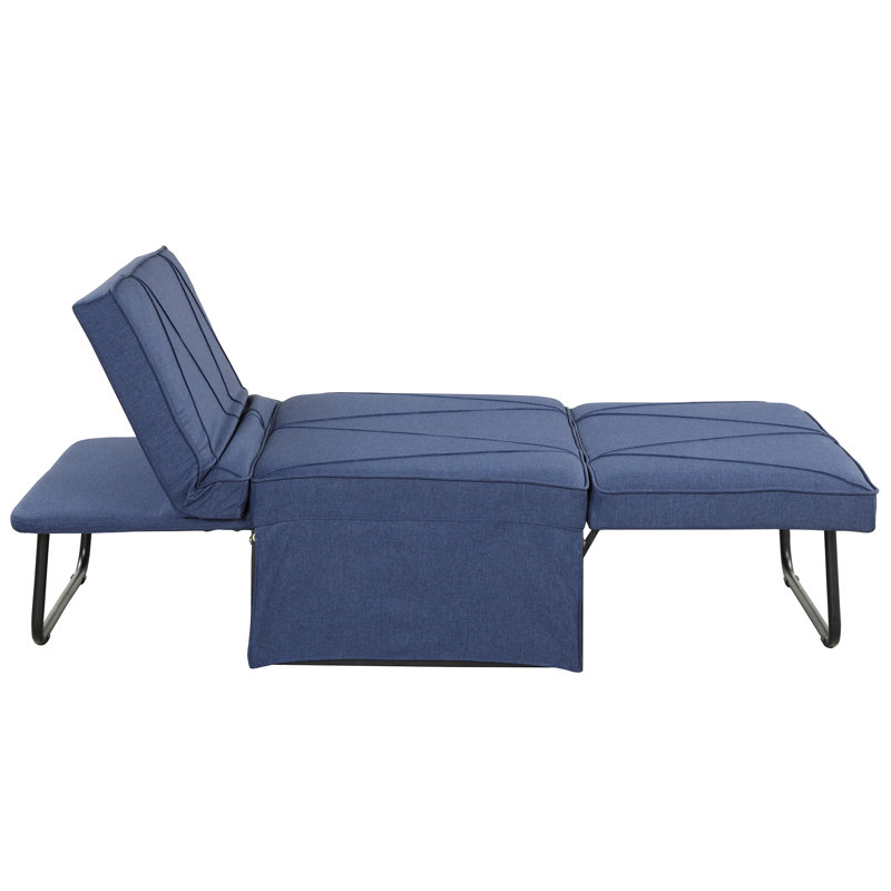Chaise longue sans accoudoirs Tamathy, Bleu