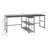 Two Person Computer Desk With 2 Storage Shelves, Double Desk Workstation With Book Shelf, Long Desk Table For Home Office