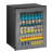 U-Line 20'' W Convertible 140 Cans (12 oz.) 5.4 Cubic Feet Beverage Cooler with Reversible Glass Door