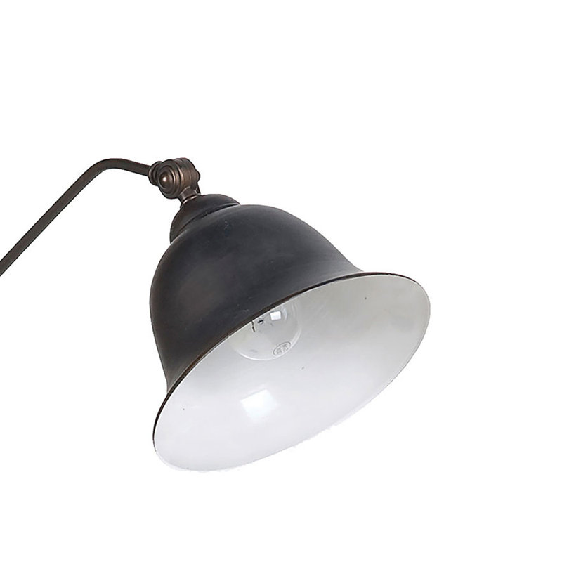 Lampe sur pied cloche en bronze Madeira