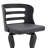 Modern Swivel Bar Stools, Gray Faux Leather Wood Design For Home