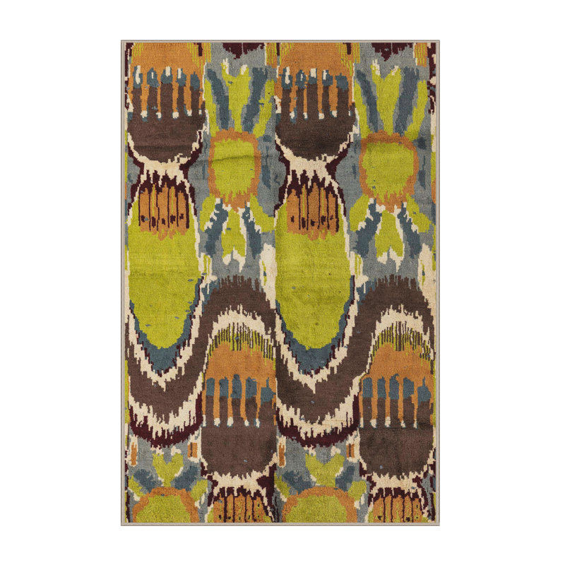 Abstract Indoor Rug, Rectangle 7' x 9'