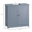 Armoire de salle de bain sous l'évier avec 2 portes et tablette-1230123335
