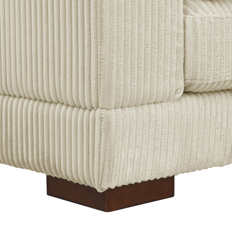 Beeston 3-Piece Corduroy Sectional Sofa