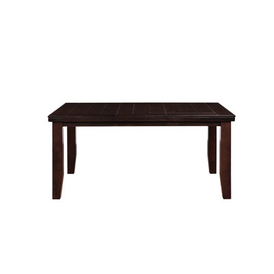 Stunning Cherry Finish Table With Rectangular Synthetic Wood Maple Veneer Top Cherry A And Elegant Tabletop