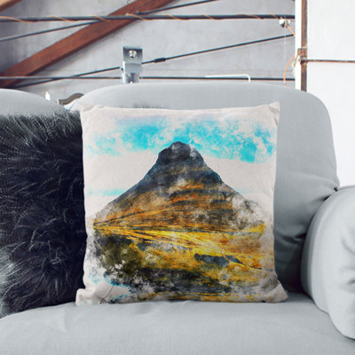 Kirkjufell Mountain in Snaefellsnes Iceland Scatter Cushion