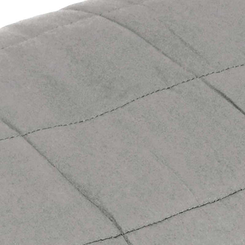 vidaXL Weighted Blanket Polyester, Glass beads, 55.1" W x 78.7" L Duplicate 3, Light Gray