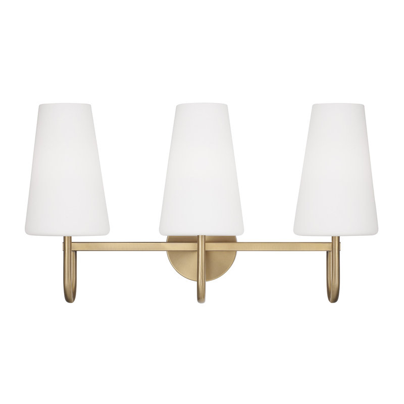 Averitt 3 - Light Dimmable Vanity Light, Aged Brass