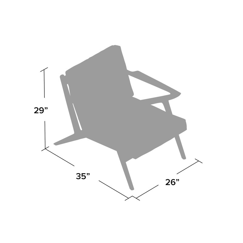 Zach 26" Wide Armchair, Mineral