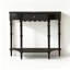 Console rétro en bois massif noir-1711271481
