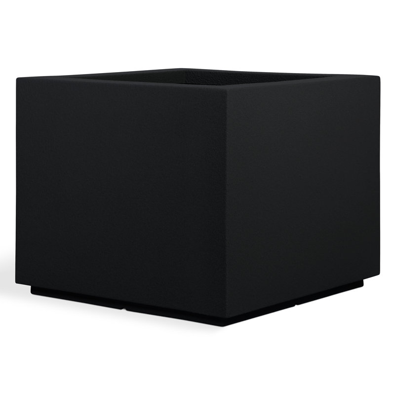 Milan Polymer Planter Box, Black