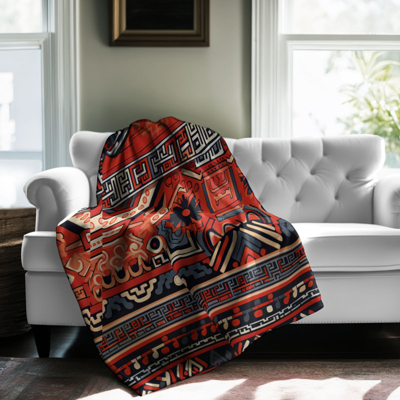 Heritage Designs - Couverture sherpa de qualité supérieure 1 pièce, L 60 po x L 80 po