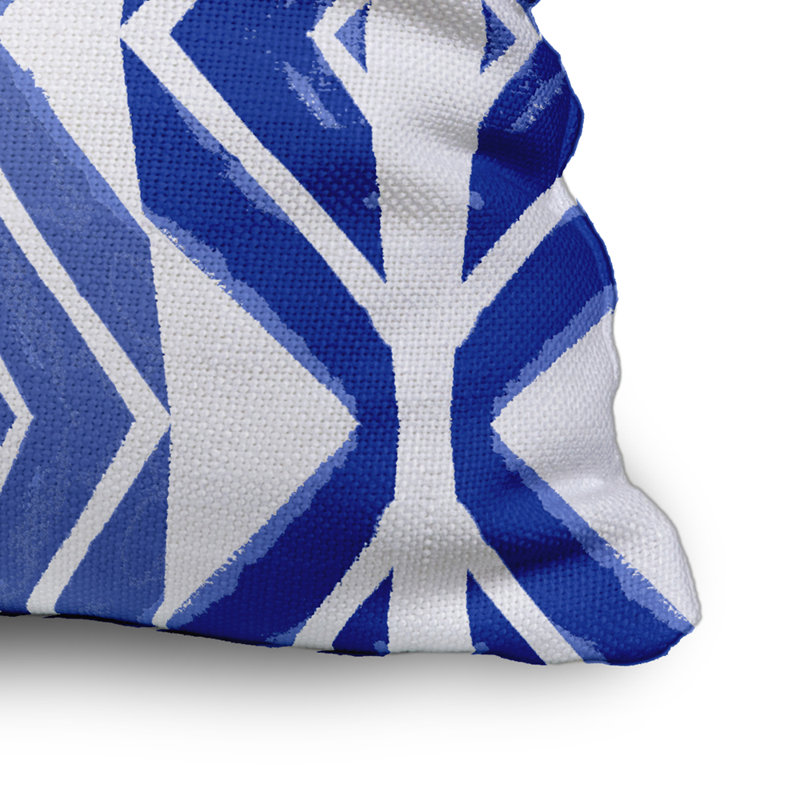  Housse et insert rectangulaires en coton, 18" x 18", Bleu