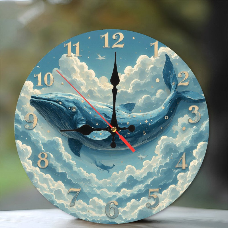 Horloge bleue