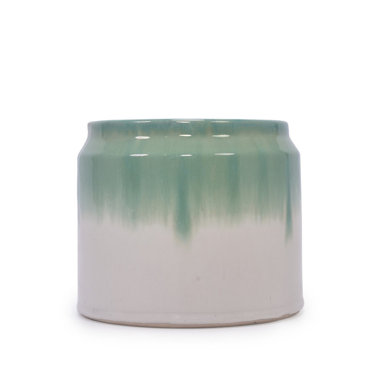 Pot à fleurs moderne en céramique résistant aux intempéries pour l'intérieur et l'extérieur