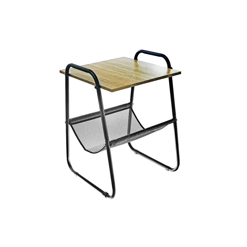 Porte-revues avec plateau en bois
