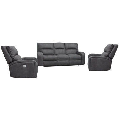 Polla Power Reclining Sofa And Two Recliners