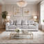 100% Crushed Velvet 4 Seater Sofa Upholstered Living Room Set-100894235