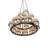 18 - Light Dimmable Geometric Chandelier