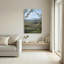 Ensemble de 1 tableau sur toile représentant un paysage de montagne-130455273-130455272