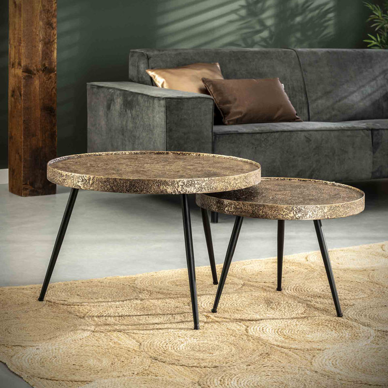2-piece coffee table set Heinrich