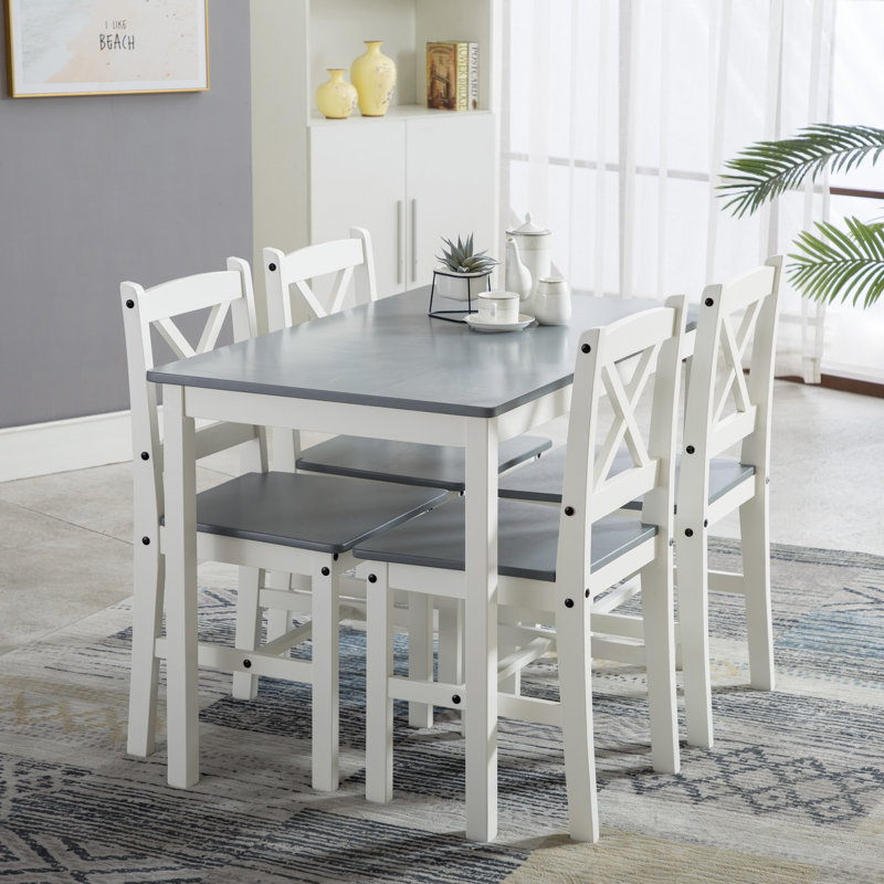 Danny 4 - Person Dining Set, Grey