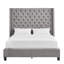 Lit plateforme tapissier capitonné standard à profil bas Kaster-530519806-530519804