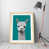 White Framed