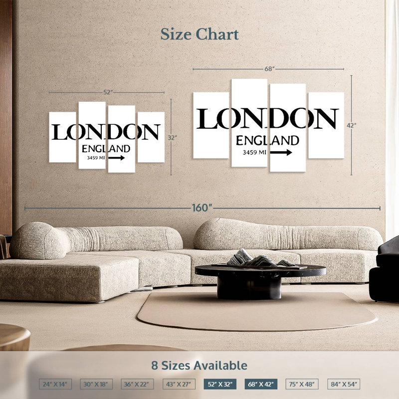 Panneau Tergel London, H 42 po x l 68 po
