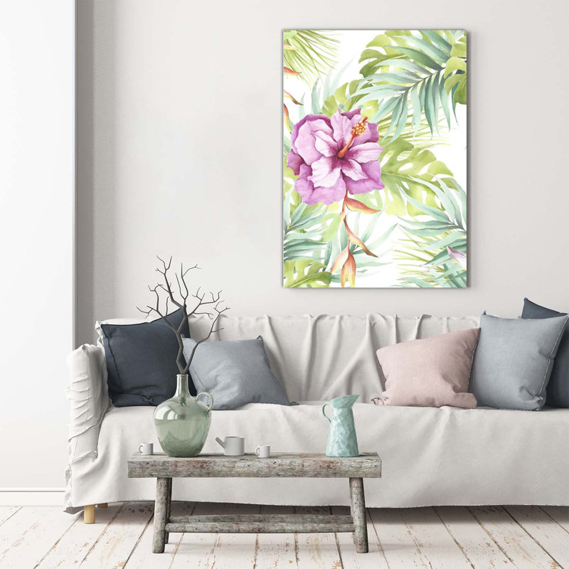 Hawaiian Pattern - Wrapped Canvas Print