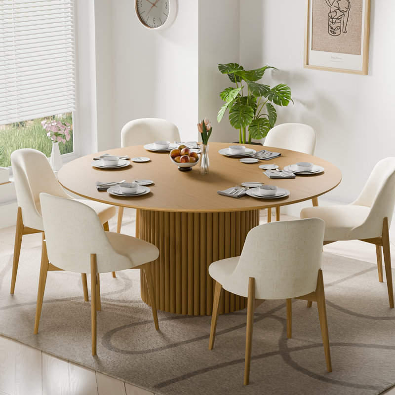 Ensemble de table ronde et chaises, Noir, H 30 po x L 60 po x l 60 po