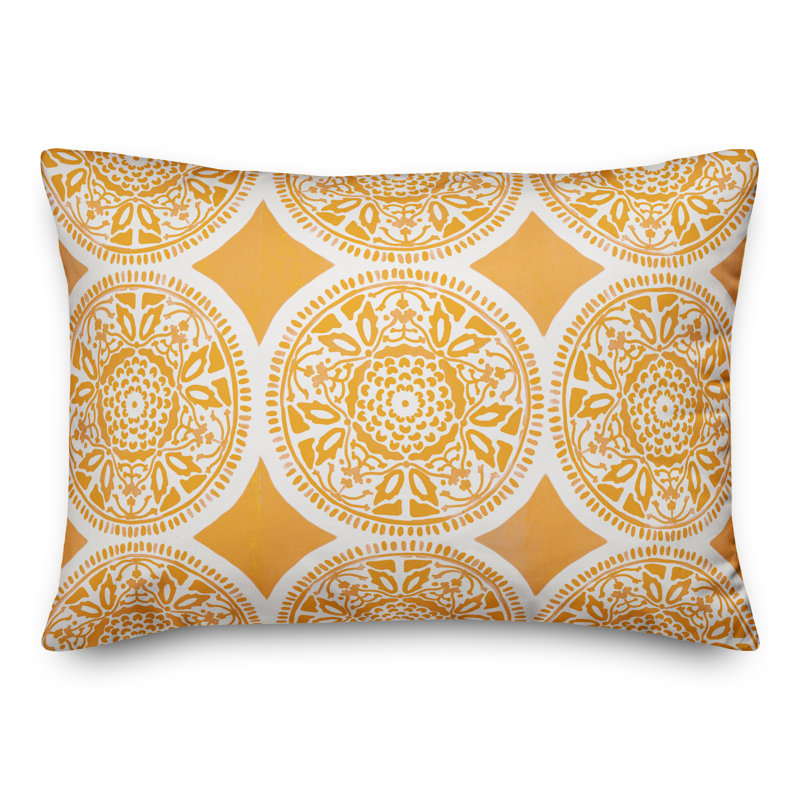 Outdoor Rectangular Pillow Cover & Insert, Yellow