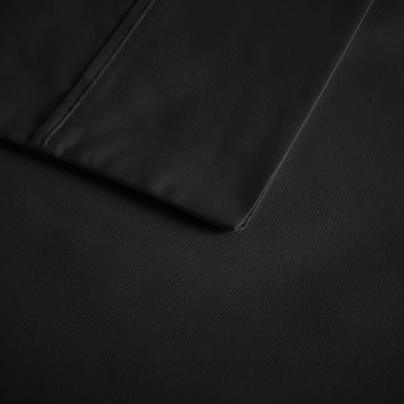 Très grand drap 4 pièces - mélange de 55% coton et 45%, effet rafraîchissant, fonction absorbante, tissage, poche profonde de 18 po, lavable à la machine, textile grand teint, très confortable