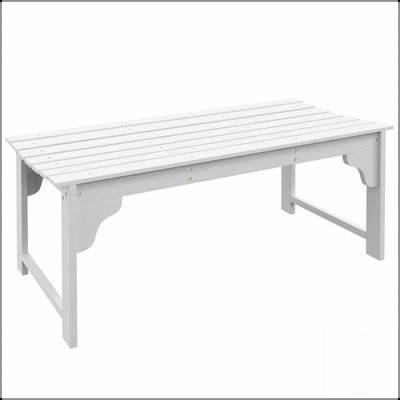 Banc de jardin en bois avec siège à lattes Outsunny