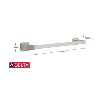 Futura 17.63" Wall Mounted Towel Bar