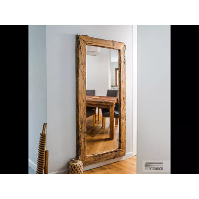 Jodha Rectangle Solid Wood Wall Mirror