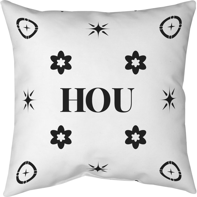 Coussin en coton croisé Houston