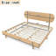 Lit plateforme en bambou Aurelius avec tête de lit arrondie et support à lattes-125069633-125069629
