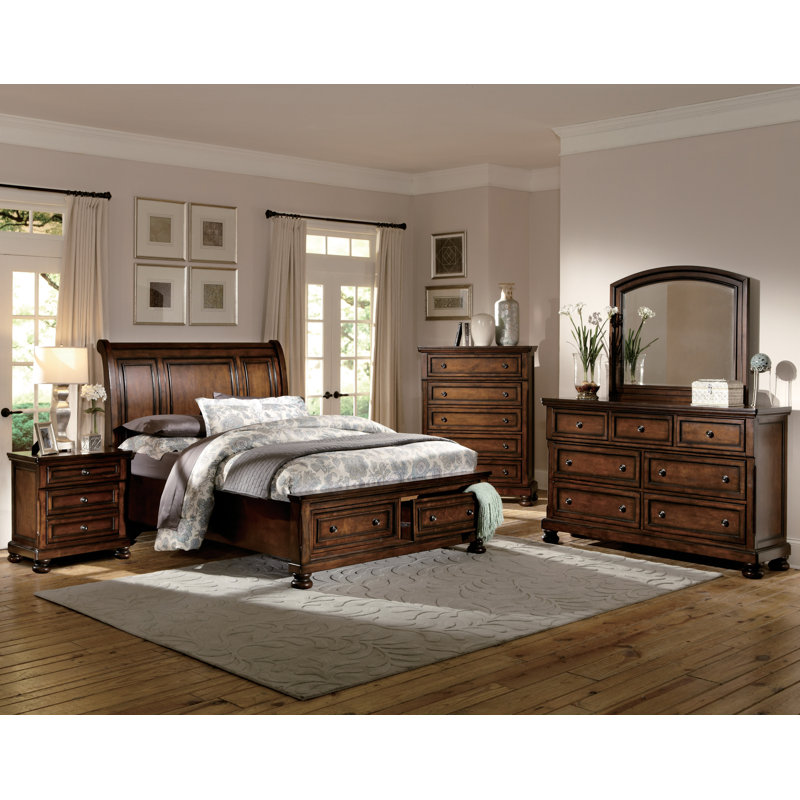 Cordle Sleigh Storage Bed, California King