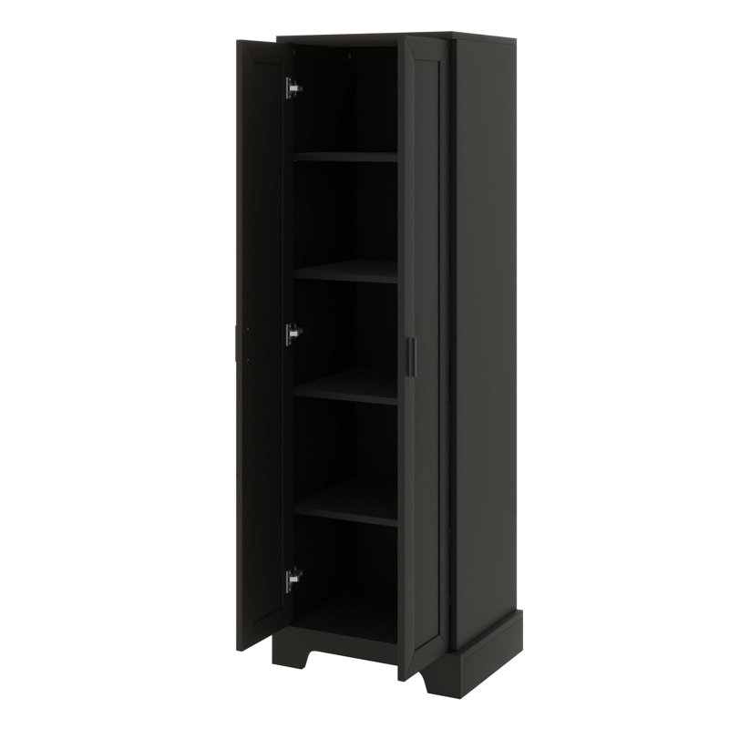 Armoire de rangement polyvalente 2 portes, Black