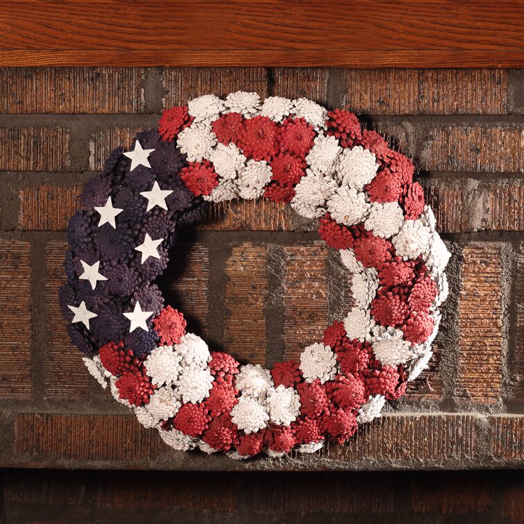 Valentines Day Wreath with Glittering Red Heart