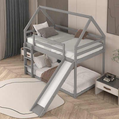 Lit superposé simple en bois massif standard Dansville par Harper Orchard