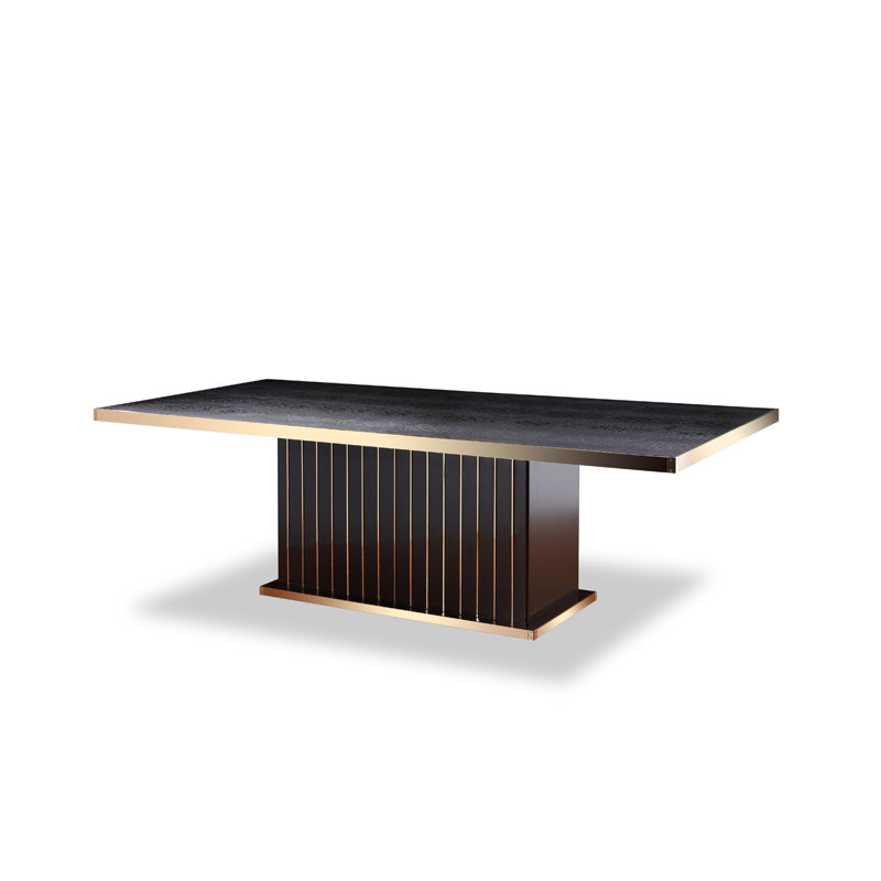 Table de salle à manger en bois de rose massif