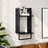Wall Shelf With Bar - 30X25x65 Cm - Stylish And Functional Storage Solution-1514894492