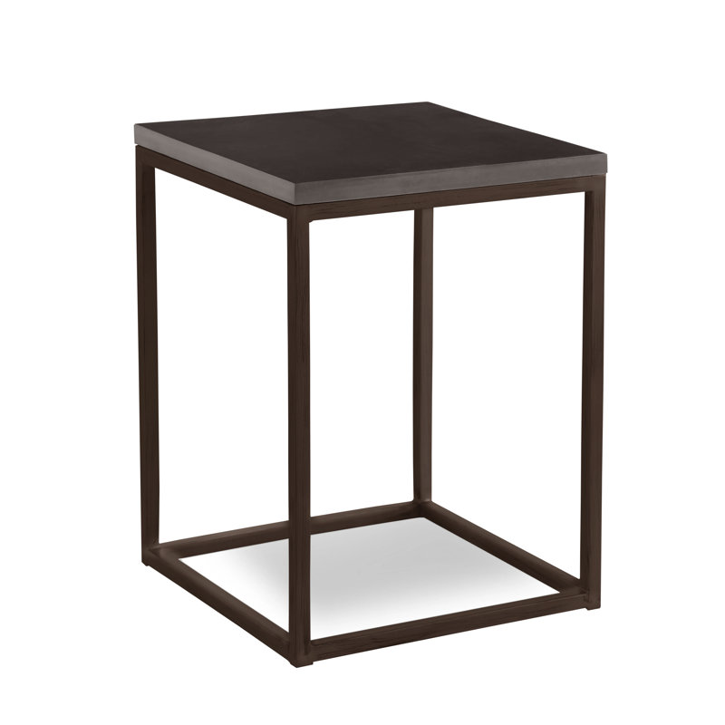 Chaplin Solid Wood End Table, Raven, Glazed Hudson