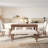 Hearthstone 6-Piece Farmhouse Dining Table Set With Sturdy Frame And Ergonomic Seating-115716363-115716361