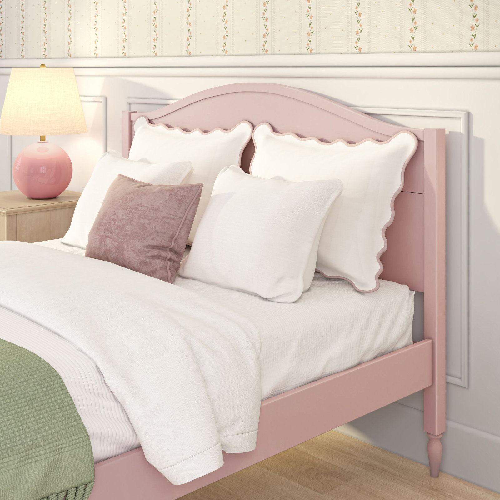 Charlotte Bed, Full, Blossom Pink