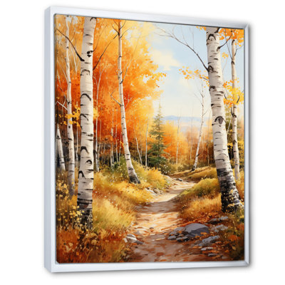 Birch Woods Autumn Sonata III, reproduction d'art sur toile