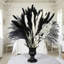 102 fleurs de pampas séchées en vrac - noir, gris et blanc Boho Home Decor, fleurs séchées