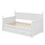 Lit de jour simple en bois avec lit gigogne